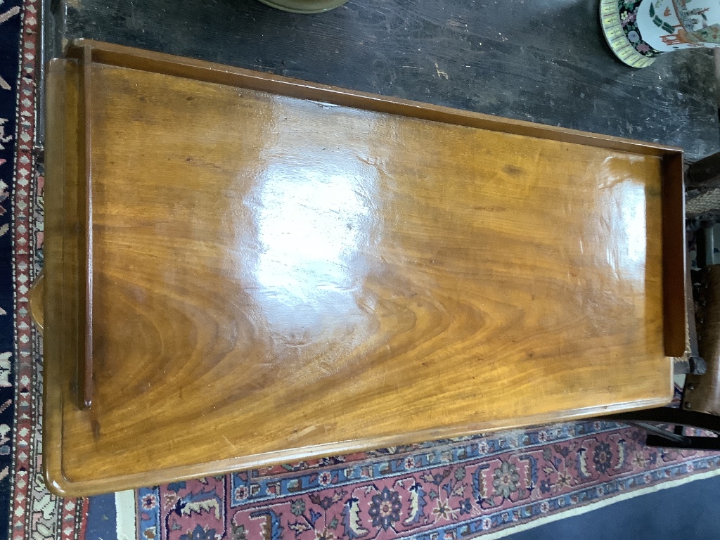 A Victorian walnut wash stand, width 114cm, depth 50cm, height 75cm